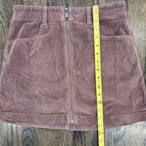 American Eagle Outfitters Corduroy Mini Skirt in Dusty Rose